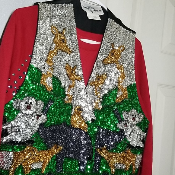 Bali Gem vest vintage/retro 80,s - Picture 3 of 10